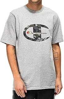 Champion Life Men's Heritage Camo C Logo T-Shirt (Small, Oxford Grey)