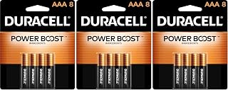 DURACELL Coppertop AAA Batteries with Power Boost Ingredients, Triple A Batteries, for Household and Office Devices, Alkaline AAA Battery 8 Count (Pack of 3)