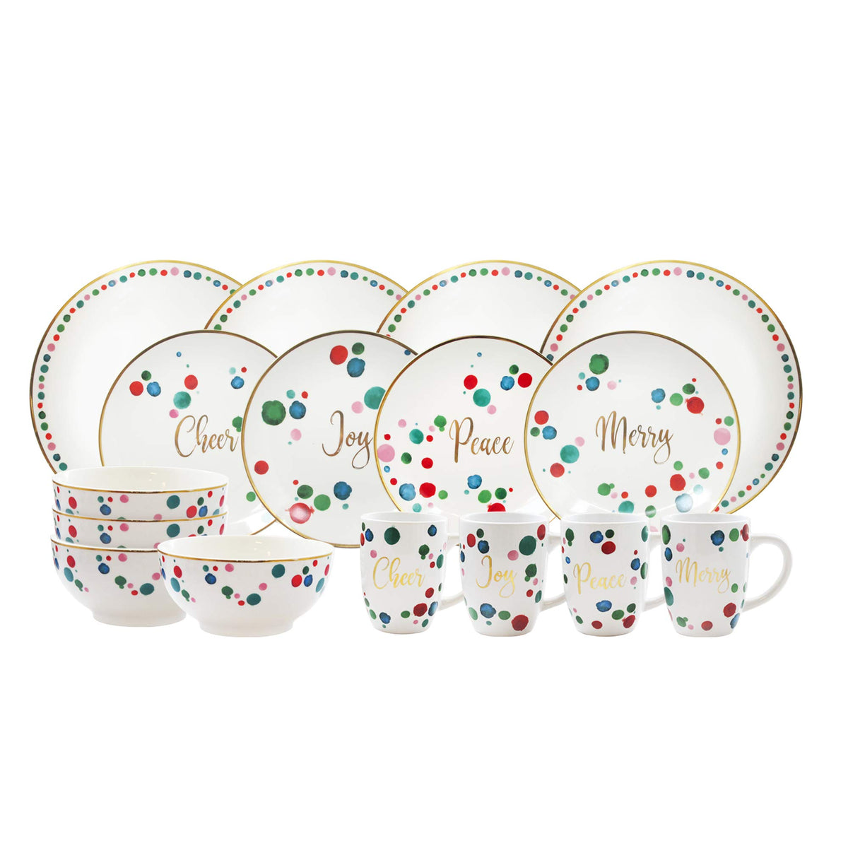 American Atelier Gold/Multicolor / 10.5" / 1 Dinnerware Sets