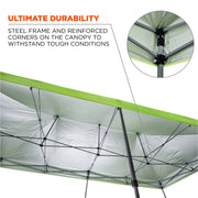 Pop Up Canopy Tent by Ergodyne – Single, Polyester, Lime, Model 12915