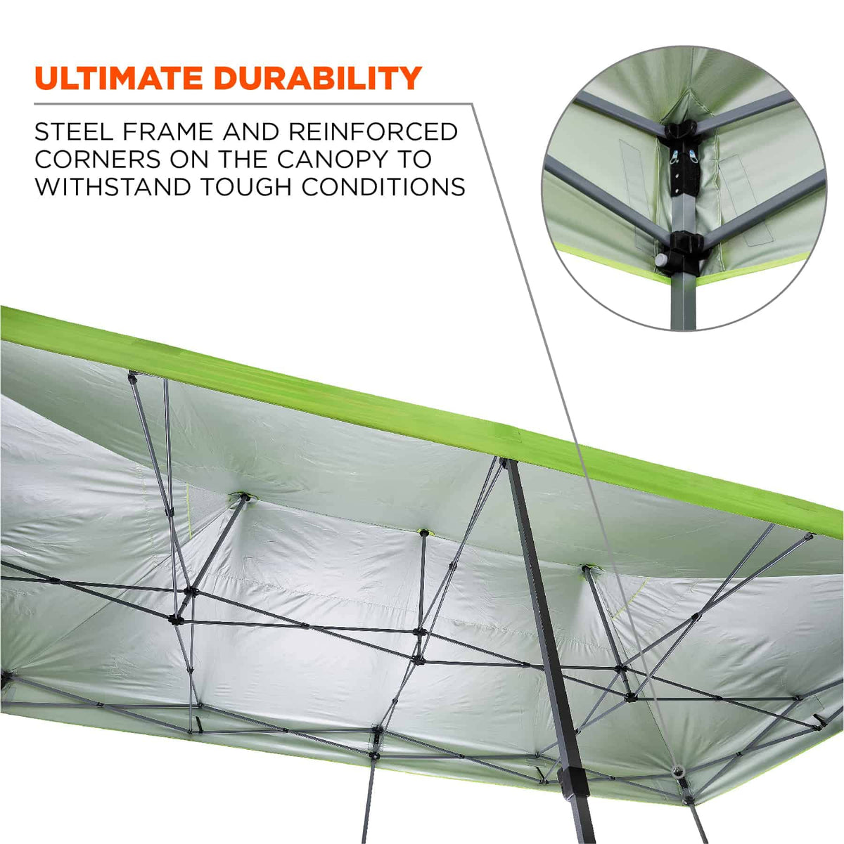 Pop Up Canopy Tent by Ergodyne – Single, Polyester, Lime, Model 12915