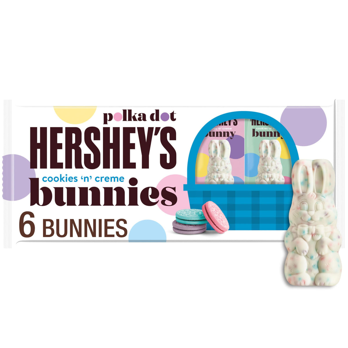 Cookies 'n' Creme Polka Dot Bunnies by HERSHEY'S – 7.2 OZ, Polka Dot
