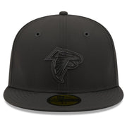 Men's Black Atlanta Falcons 2026 Sideline 59FIFTY Fitted Hat by New Era – 7 5/8, 84% Polyester/16% Elastane, Atlanta Falcons, Black, Model 26 Nfl Sideline 59fifty Cw