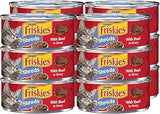 Friskies Purina Shreds Wet Cat Food, Beef Gravy, 5.5 OZ Cans (12-Count)