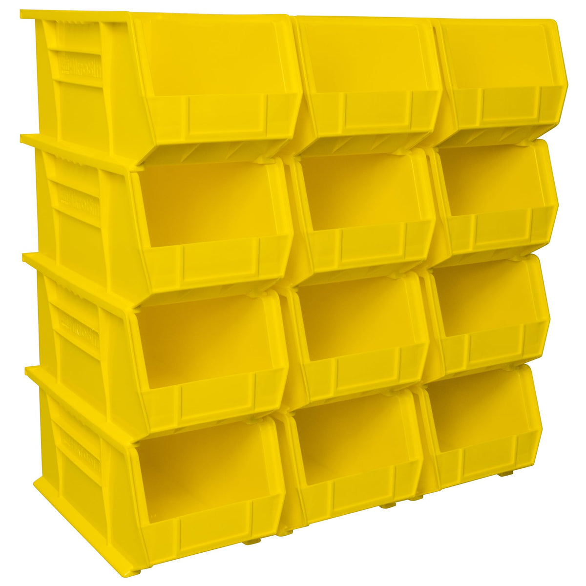 Akro-Mils Yellow / Containers / 15-Inch x 8-Inch x 7-Inch, 12-Pack Bucket Organizers