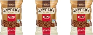 Snyder's of Hanover Mini Pretzels, 16 Oz Bag (Pack of 3)