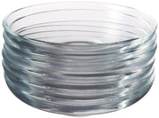 Turkish Glass Saucers Tea Plates by Pasabahce – Large, Glass, Pack of 12, Model 1221