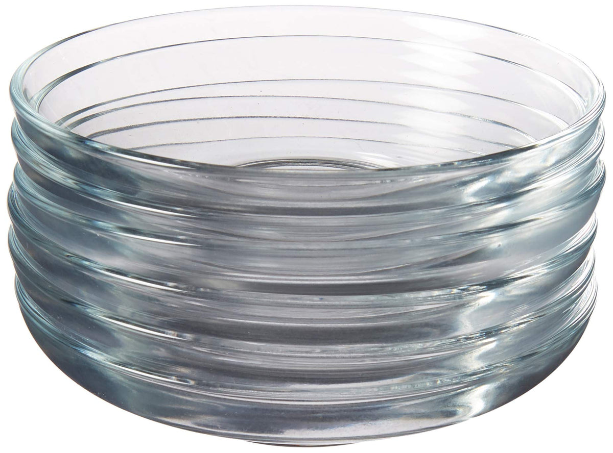 Turkish Glass Saucers Tea Plates by Pasabahce – Large, Glass, Pack of 12, Model 1221