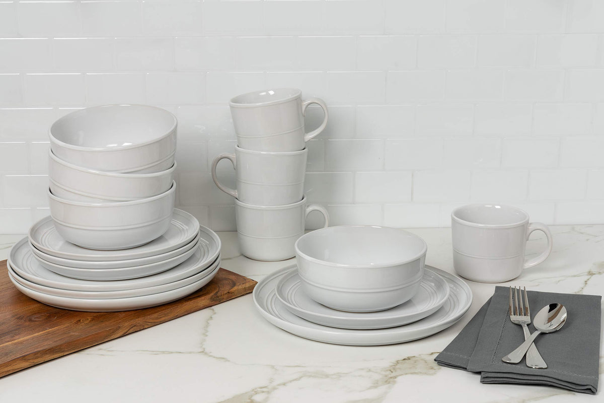 10 Strawberry Street 16 Piece / White / 1 Dinnerware Sets