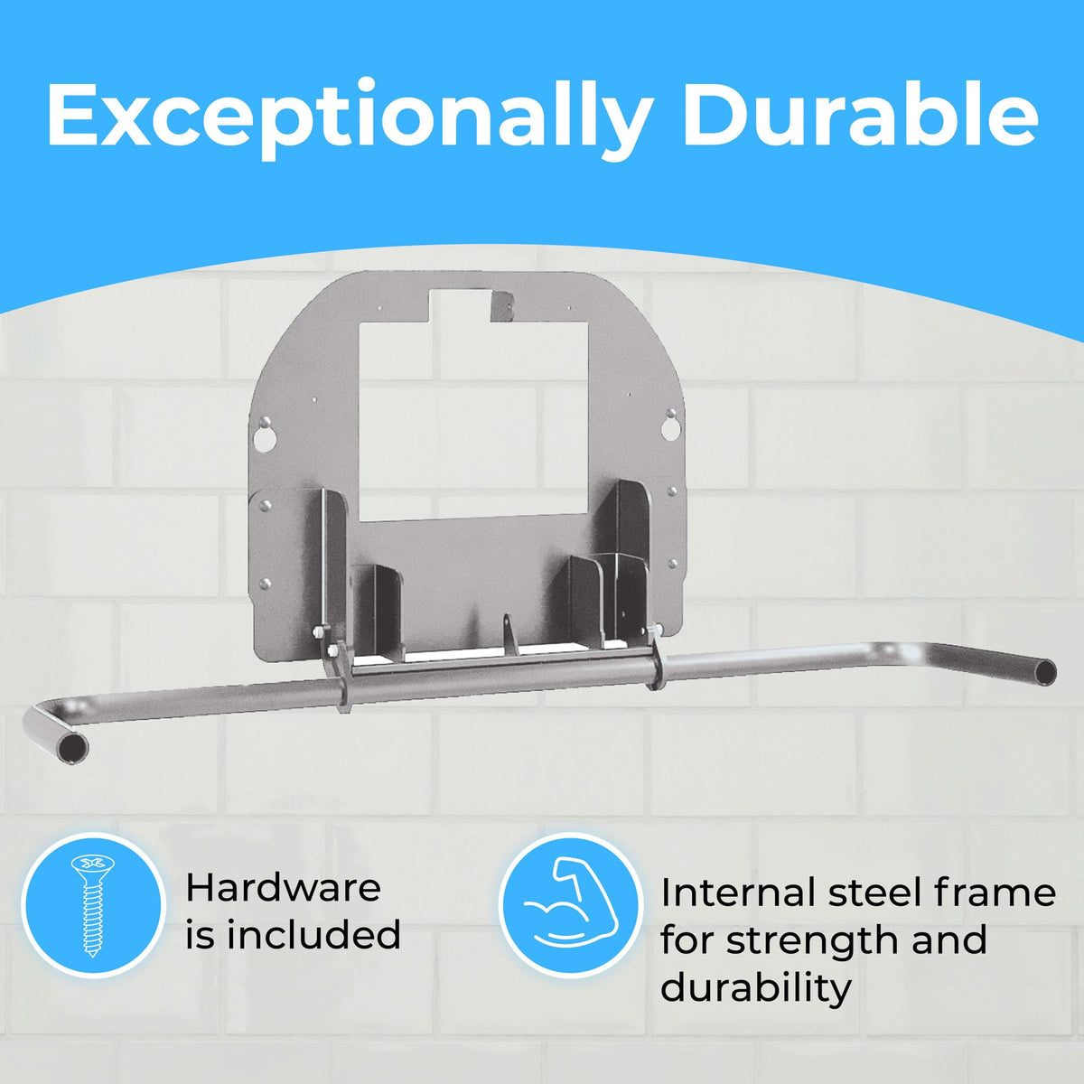 Baby Changing Station Horizontal Recessed-Mounted by Koala Kare – Matte Black, Model KB310-SSRE-MBLK