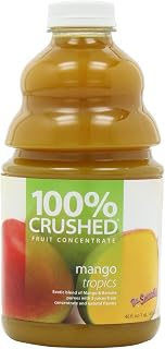 Dr. Smoothie 100% Crushed Fruit Smoothie, Mango Tropics, 46-Ounce Bottles (Pack of 2)