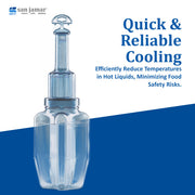 Food Cooling Paddle by San Jamar – 64 oz., 64.0 ounces, Polycarbonate Plastic, Blue, Model RCU64V2