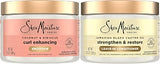 Shea Moisture SheaMoisture Leave-In Conditioner Bundle, Coconut & Hibiscus Curl Enhancing Smoothie for Curly Hair, Frizz Control + Jamaican Black Castor Oil Strengthen & Restore for Hair Repair