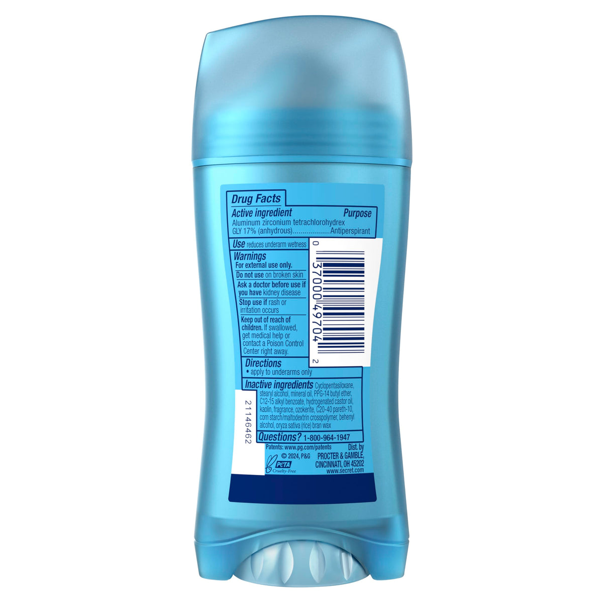 Secret Lavender / 2.6 Ounce (Pack of 6) / 6 Antiperspirant Deodorant