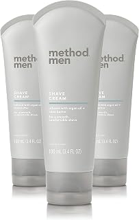 Method Men Shave Cream, Sea + Surf, 3.4 Ounces, 3 pack