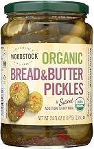 Woodstock Farms Organic Sweet Bread and Butter Pickle, 24 Ounce -- 6 per case.