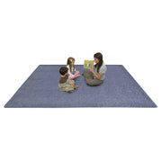 Endurance Solid Colored Area Rug in Color Glacier Blue by Joy Carpets – 4' x 6' (Rectangular), Polyester, Glacier Blue, Model 80N-04