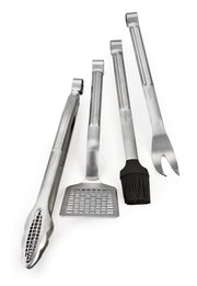 Stainless Steel 4-Piece Barbecue Set by Cuisipro – 18-10 Steel, Stainless Steel, Pack of 4, Model 747327