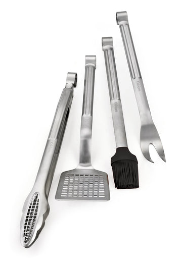 Stainless Steel 4-Piece Barbecue Set by Cuisipro – 18-10 Steel, Stainless Steel, Pack of 4, Model 747327