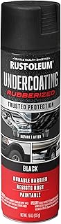 Rust-Oleum Rubberized Black Undercoating Rust Resistant Spray Paint | Rust and Corrosion Preventive, Multi-Purpose Automotive Coating, Long-Lasting Durability, Paintable, Fast Dry