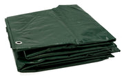 15 Ft. x 15 Ft. Forest Green Tarp - 4.5 Oz. by HARPSTER TARPS – 15 Ft. x 15 Ft., Aluminum, Green, Model G15x15