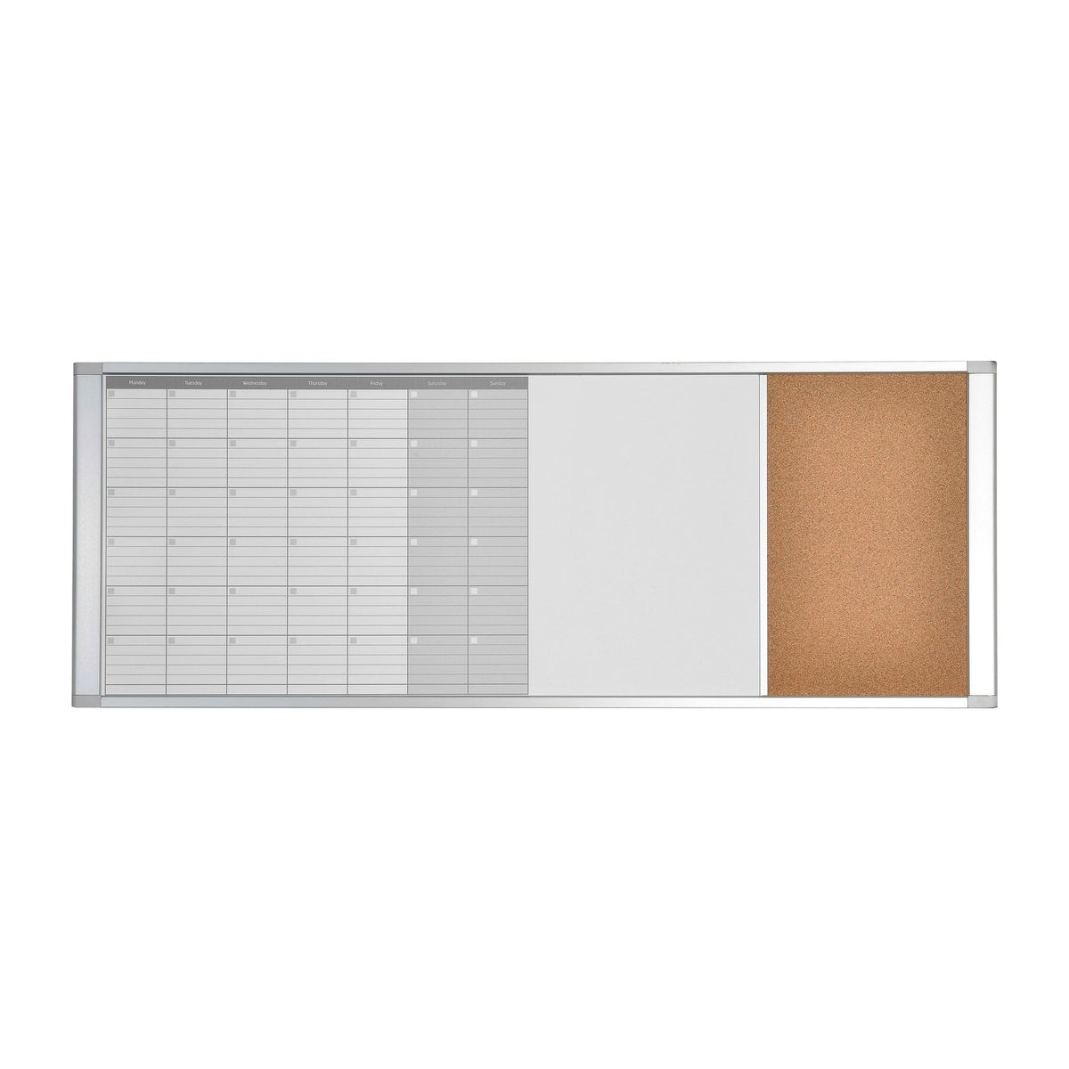 MasterVision 1 / 48"W x 18"H / Calendar/Cork/Dry Erase Dry Erase Boards