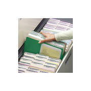 Drop Front Panel Colored File Pockets () by SMEAD – Letter, Tyvek, Green, Model SMD73236