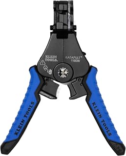KLEIN TOOLS 11063W Wire Cutter/Stripper, Heavy Duty Automatic Tool for 8-20 AWG Solid and 10-22 AWG Stranded Electrical Wire