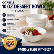 Corelle 10oz Bowl / White / Classic Dessert Bowls