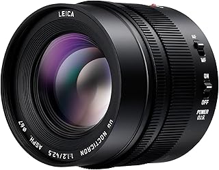 Panasonic LUMIX G Leica DG NOCTICRON Lens, 42.5MM, F1.2 ASPH., Professional MIRRORLESS Micro Four Thirds, Power Optical I.S., H-NS043 (USA Black)