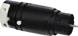 Hubbell LckCon,Strt;50 A;Blk; White,Nyl,Non-NEMA CS8264C - 1 Each