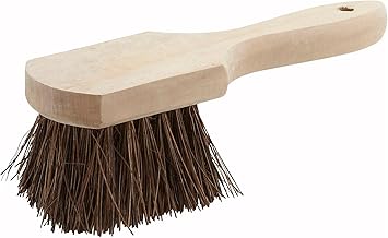 Winco Pot Brush with Wooden Handle, 10-Inch | Eco-friendly coir bristles, Great for Large Pots, Hot Pot Handling, Cookware Service and Table Service