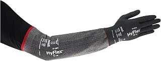 Ansell HyFlex 11-281 Industrial Sleeves - Size 18 (Narrow Thumbslot), Grey (Case of 50)