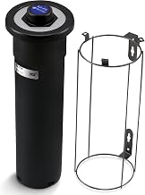 San Jamar Ez Fit Surface Mount Cup Dispenser Fits 6 - 24 Oz Cups with Interchangeable Gaskets for Restaurants, Dining Halls, and Fast Food, Plastic, 18 Inches, Black