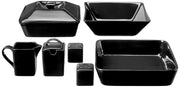 10 Strawberry Street Black / 45 PC / 1 Dinnerware Sets