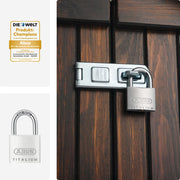 Titalium Padlocks by ABUS – 40 mm, Alloy Steel, Single, Model 569548