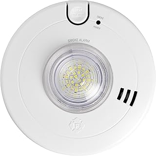 First Alert BRK 7020BSL Hardwired Hearing Impaired Smoke Detector with LED Strobe Light , white