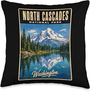 North Cascades National Park, Washington Throw Pillow