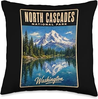 North Cascades National Park, Washington Throw Pillow