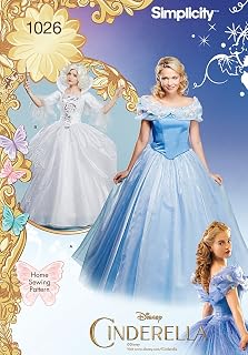 Simplicity Disney's Cinderella and Fairey God Mother Halloween Costume Sewing Pattern for Women, Sizes 6-14
