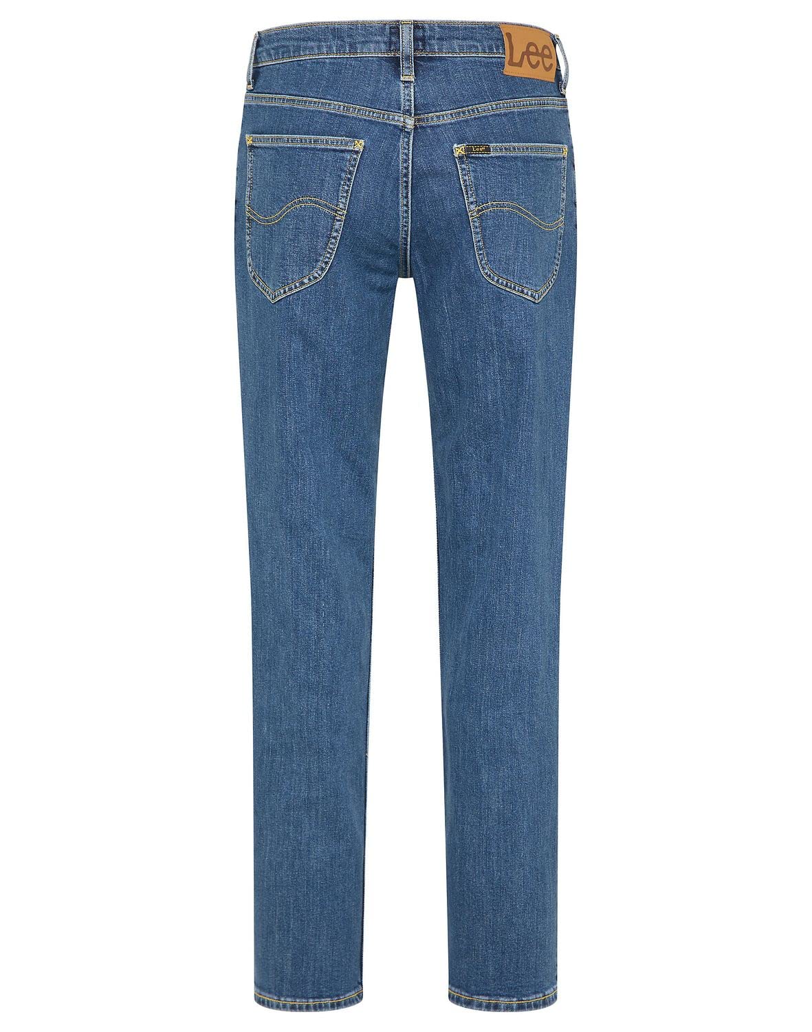 Brooklyn Straight Mid Jeans by Lee – Baumwolle, Mid Stonewash, Model L452