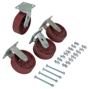 Ductile Stl Caster Kit 6x2 8K Cap by Vestil – One Size, Blend, Multi, Model D-CK4-SC6-2HD