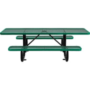 Global Industrial Green / 96"l X 60"w X 29.5"h / Industrial Picnic Tables