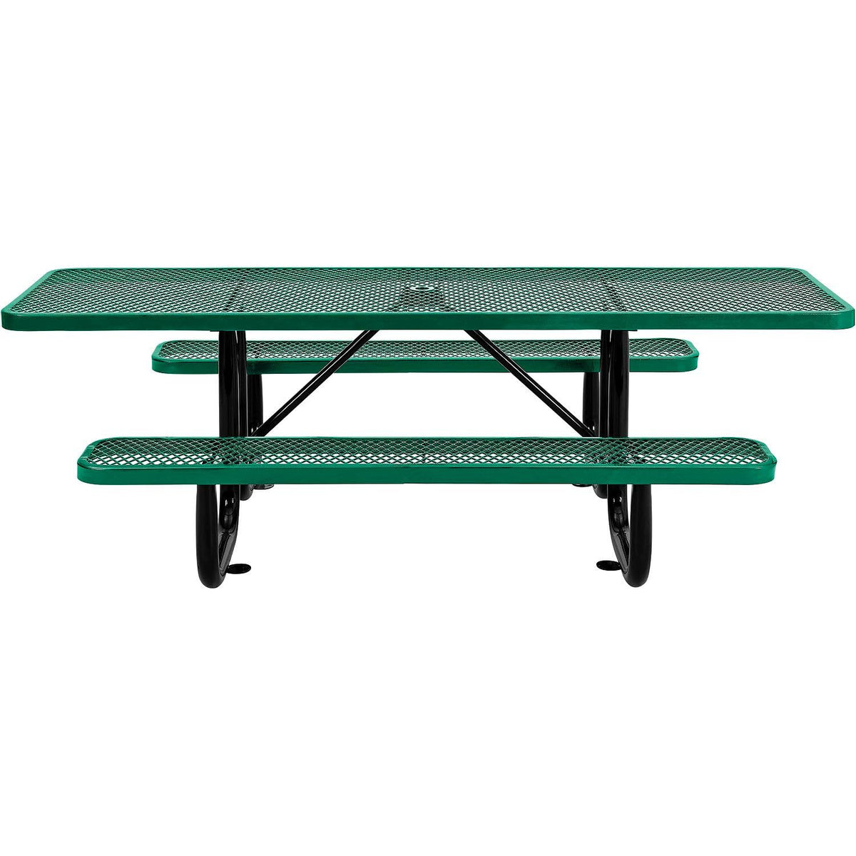 Global Industrial Green / 96"l X 60"w X 29.5"h / Industrial Picnic Tables