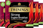 Twinings 1706 Strong Breakfast 80's (Pack of 4, Total 320 Tea Bags)