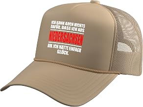 Lower Saxony, Federal Region of Funny Lower Saxony Trucker Hat with Adjustable Mesh Back