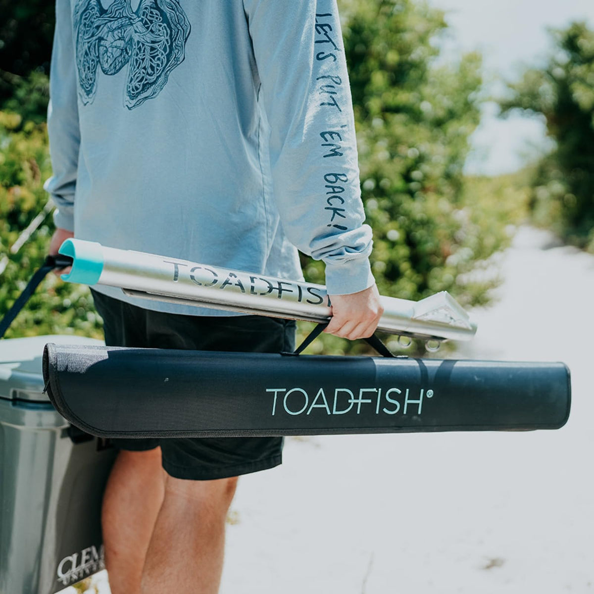 Sand Spike Rod Holder for Surf Fishing by Toadfish – Large, Stainless Steel, silver, Model 236651