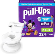 Training Pants + Night-Time Training Pants for Boys Bundle: Pull-Ups Training Pants, Size 2T-3T (16-34 lbs), 124 Count (4 Packs of 31) & My Size Potty Pro