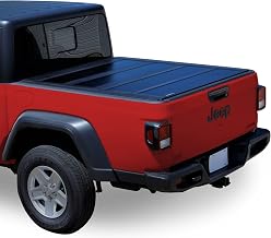 LEER HF650M Quad-Folding Tonneau Cover, Fits 2020-2026 Jeep Gladiator with 5' Truck Bed