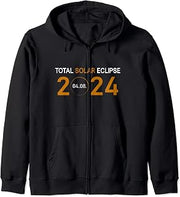 Total Solar Eclipse 2024 April 4th Spring USA Totality Zip Hoodie